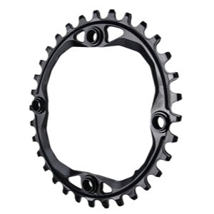 absoluteBLACK Oval 104 BCD Chainring - 34t, 104 BCD, 4-Bolt, Narrow-Wide, Black