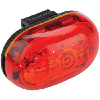 MSW Red Bat Rear Taillight, Black