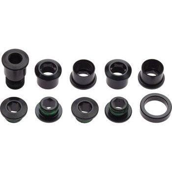 SRAM Chainring Bolt Set, 4 nuts, 1 spacer