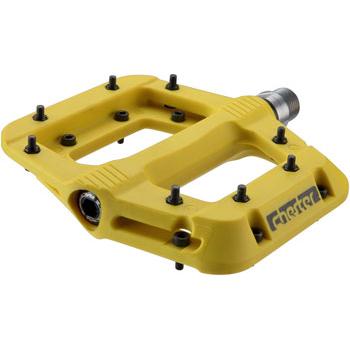 RaceFace Chester Pedals - Platform, Composite, 9/16",Yellow, Replaceable Pins