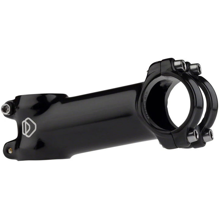 Dimension 31.8 Stem - 90mm, 31.8 Clamp, +/-7, 1 1/8", Alloy, Black